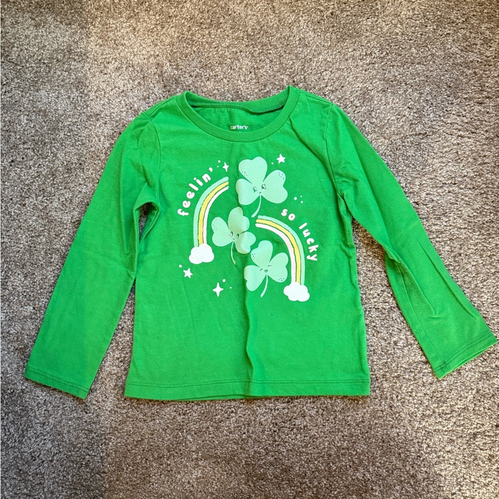 🌼5/$10🌼Carter's Vibrant Green St. Patty’s Day Tee